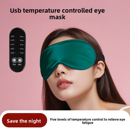 Adjustable USB Heated Eye Mask for Sleep